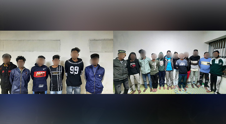 আড়াই ঘণ্টার অভিযানে জেনেভা ক্যাম্প থেকে গ্রেফতার ২৩